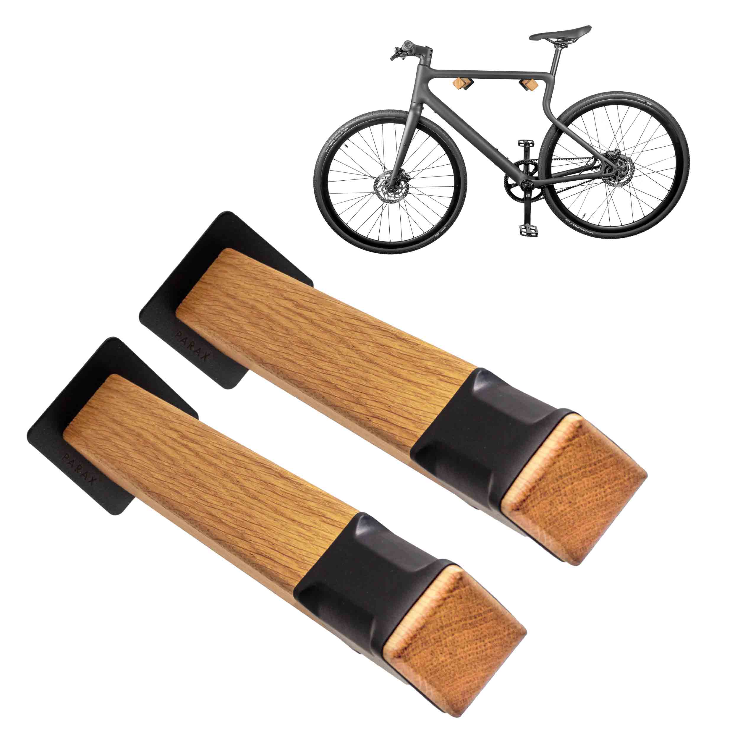 Portabicicletas, Colgador de bicicleta, Montaje en pared para bicicletas,  Rack de bicicleta de madera, Muebles de