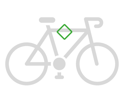 Parax D-Rack Fahrrad Wandhalterung - Schwarz - Rot - Kebony