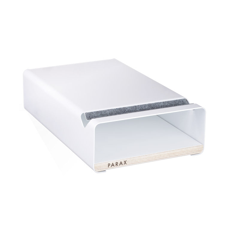 Fahrrad Wandhalterung S-RACK in weiß mit weißem Einlegebrett